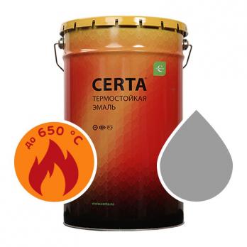 Эмаль термостойкая КО - 8101 CERTA серебристо-серая до 650°С, 25 кг